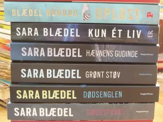 Sara Blædel paperback bøger i flot stand