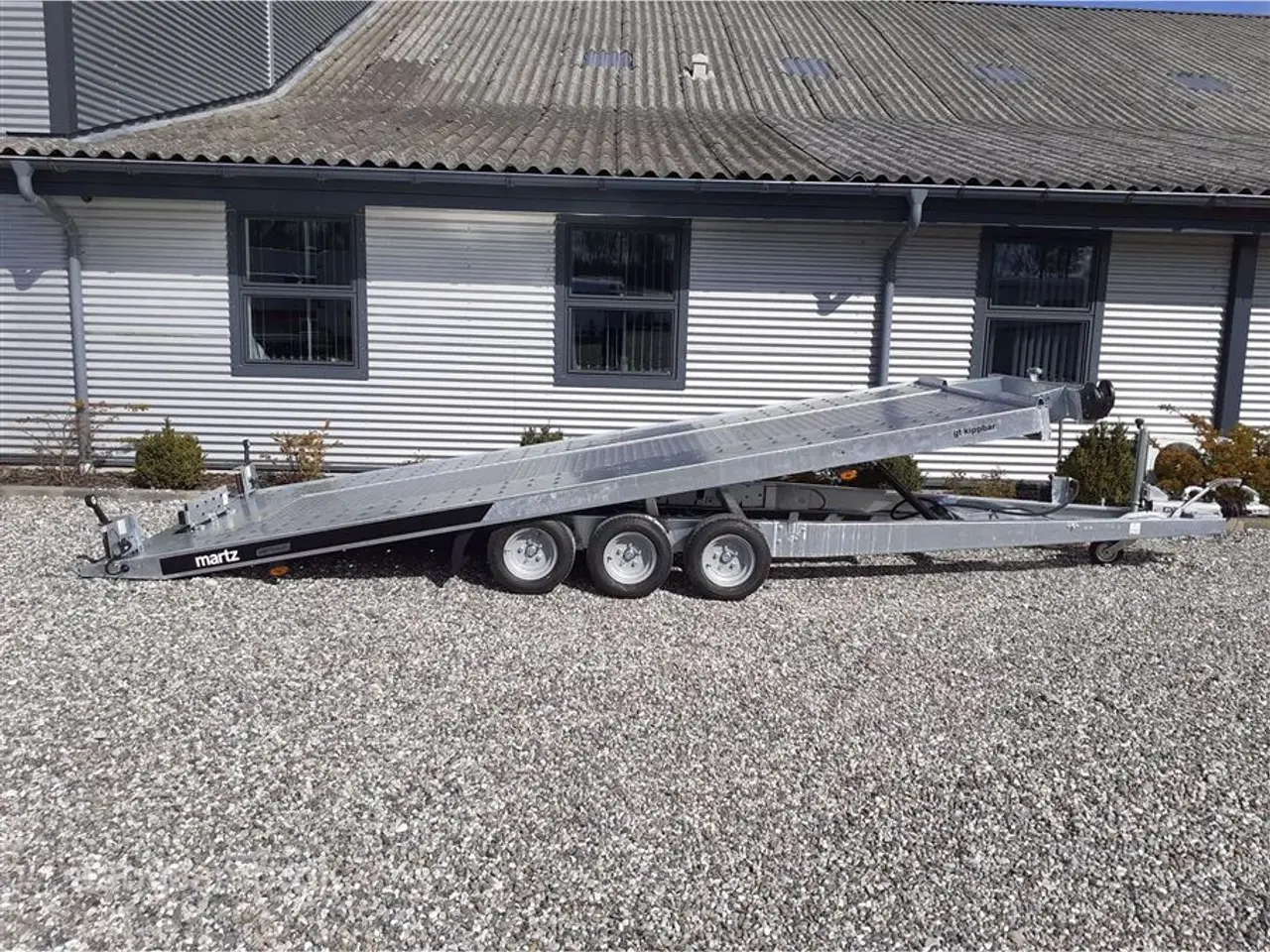 Billede 5 - 0 - Martz Autotrailer GT 480 3 akslet 3500 kg Top Professionel Autotrailer fra Martz med opkørsels vinkel på kun 11 grader til Skarp Pris