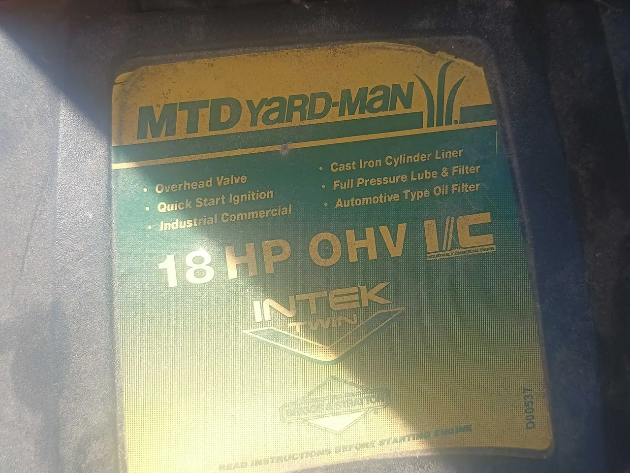 Billede 6 - Mtd yardman 2.cyl m. Hydrostat og opsamler