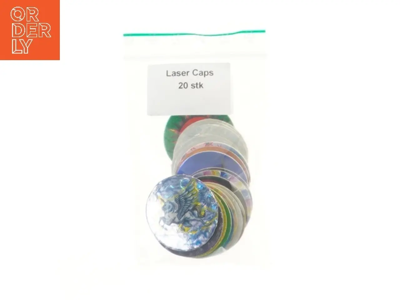 Billede 2 - Laser Caps samleobjekter (str. 20 stk 4,5 cm)