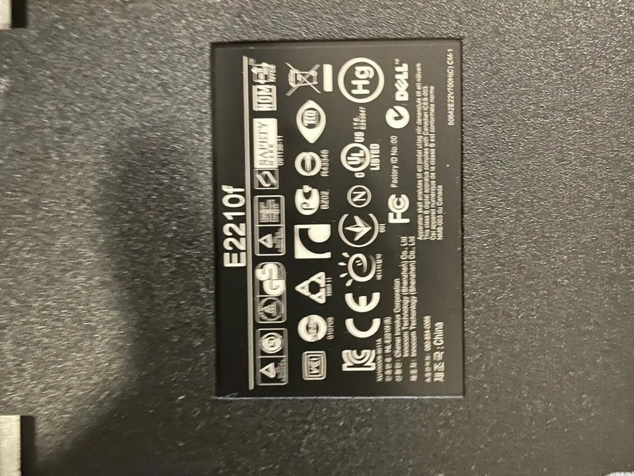 Billede 5 - Dell E2210F 22 tommer skærm