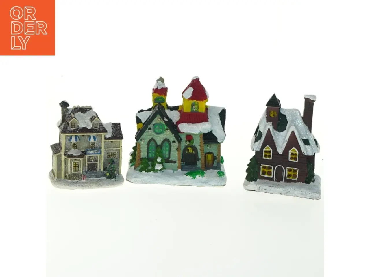Billede 1 - Julelandsby led lys huse fra Zebra As (str. 12x8,5x12,5 cm)