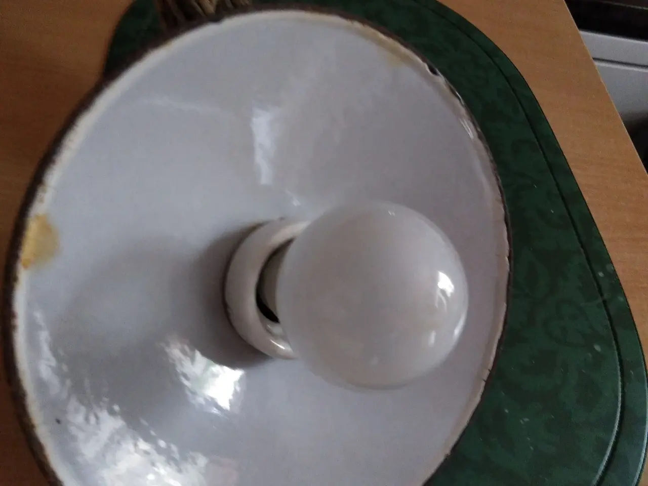 Billede 3 - Antik gammel loftslampe
