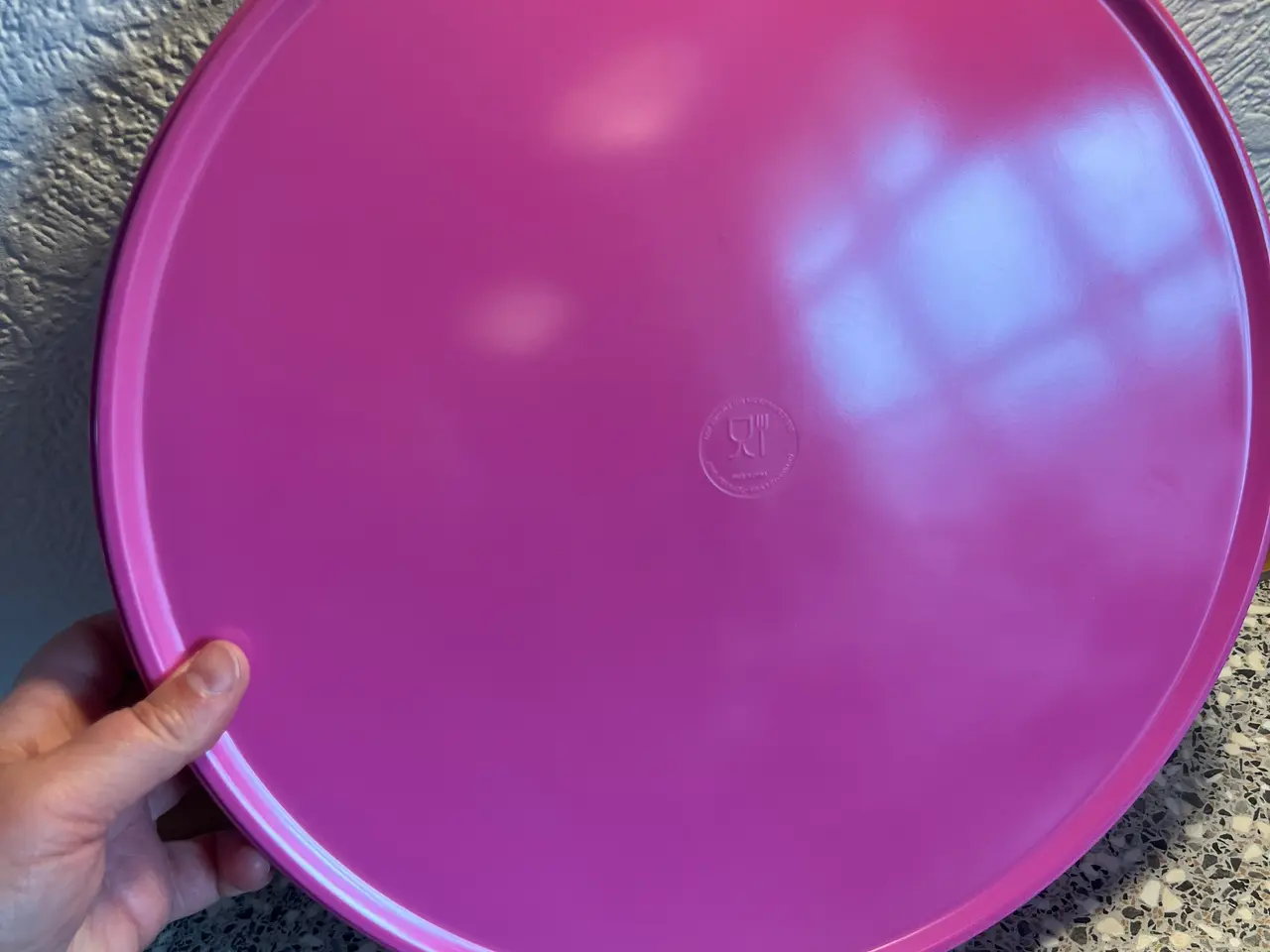 Billede 4 - Hot Pink Serveringsbakke. Rund. 