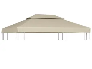 Baldakin til havepavillon 3x4 m 310 g/m² beige