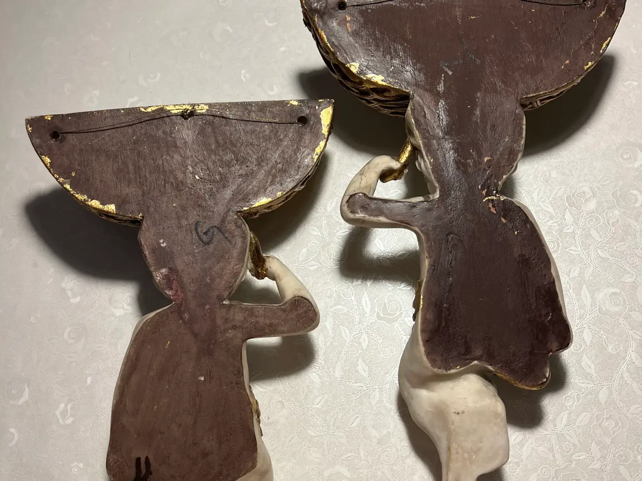 Billede 5 - Smukke vægampeller i rokoko stil fra 60-70’erne