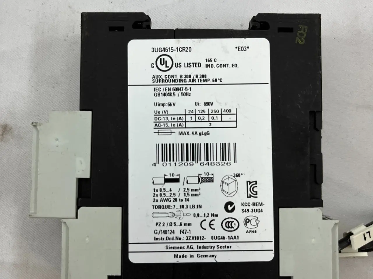 Billede 2 - Siemens SIRIUS 3UG4615-1CR20 Phase Monitoring relæ