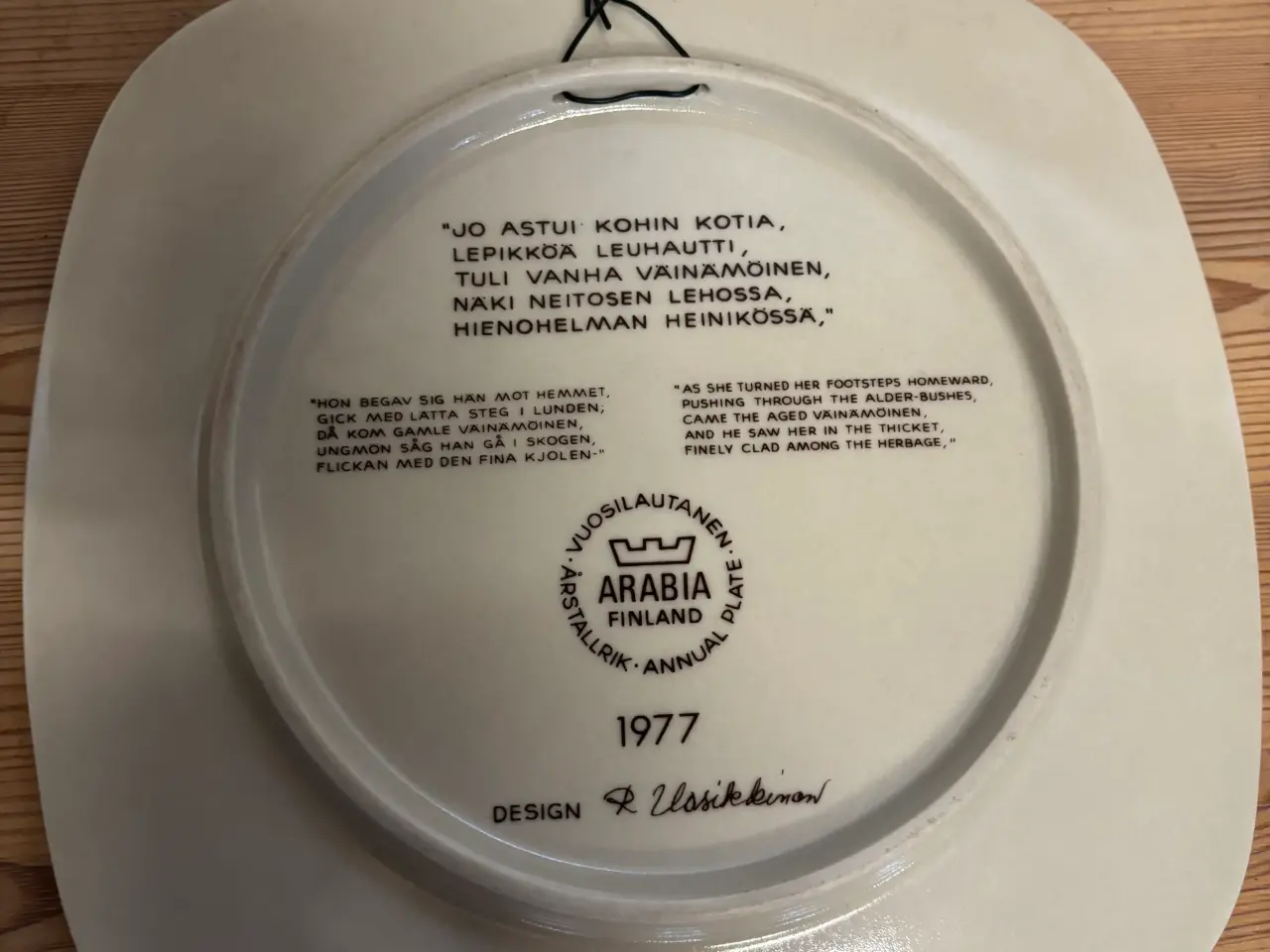 Billede 4 - Arabia årsplatte 1976-1981 (6 stk)