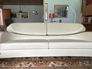 Brunstad Stream 3-pers. kvalitetslædersofa