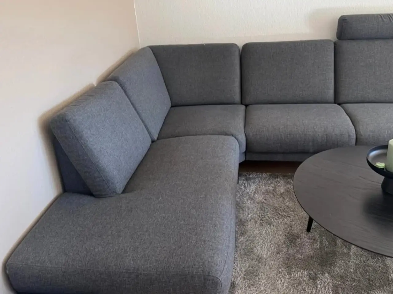 Billede 2 - Chaiselong sofa mørkegrå 