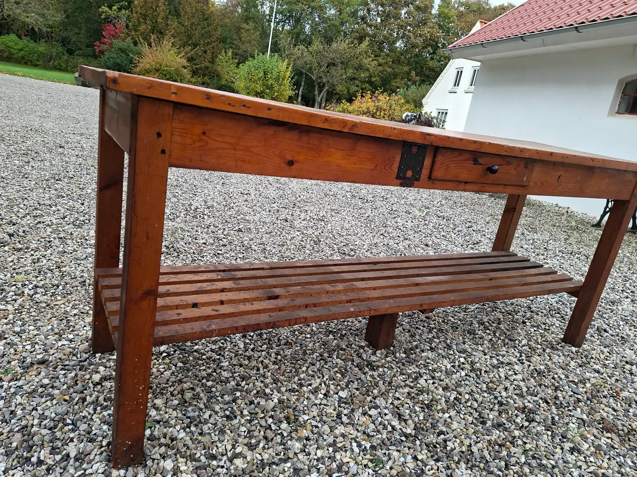Billede 2 - Bord/fra sadelværksted fyrtræ