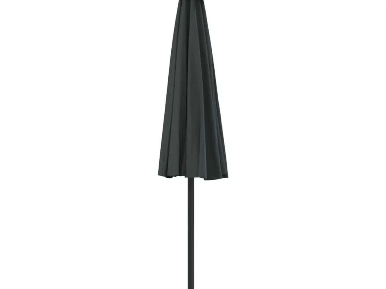 Billede 5 - Balkonparasol halv - antracitgrå 270 × 144 cm med aluminiumsstang