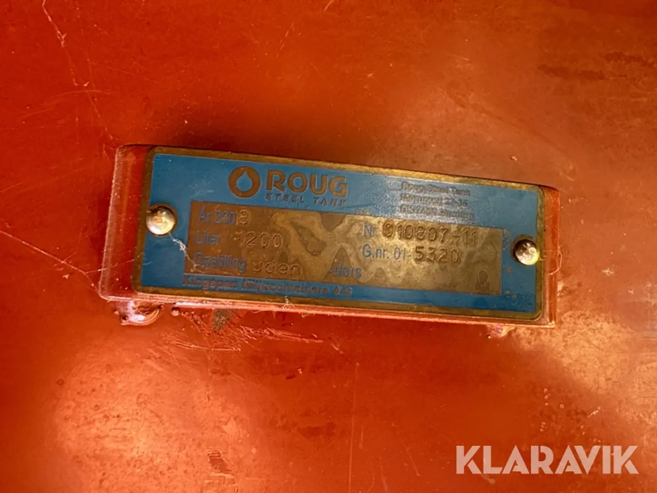 Billede 7 - Olietank Roug - 1200 L 1 styk