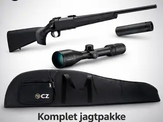 CZ 457 salonriffelpakke med kikkert / lyddæmper kal. 22 eller 17 hmr-22 LR