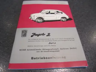 Instruktionsbog NSU Fiat