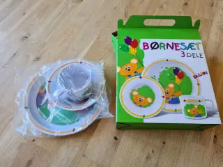 Nyt melamin sæt med bamse