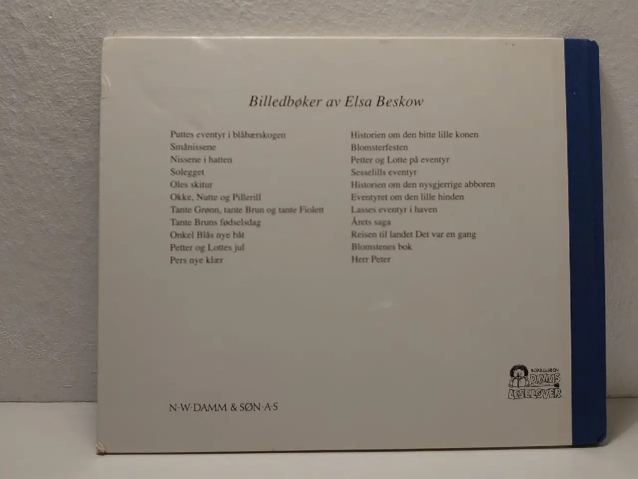 Billede 2 - Beskow;Puttes eventyr i Blåbærskogen. Norsk 1994.