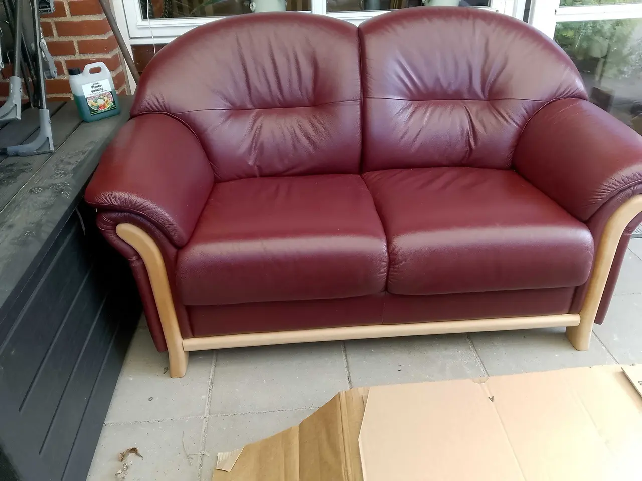 Billede 2 - Sofa 2 personer i ægte læder. 