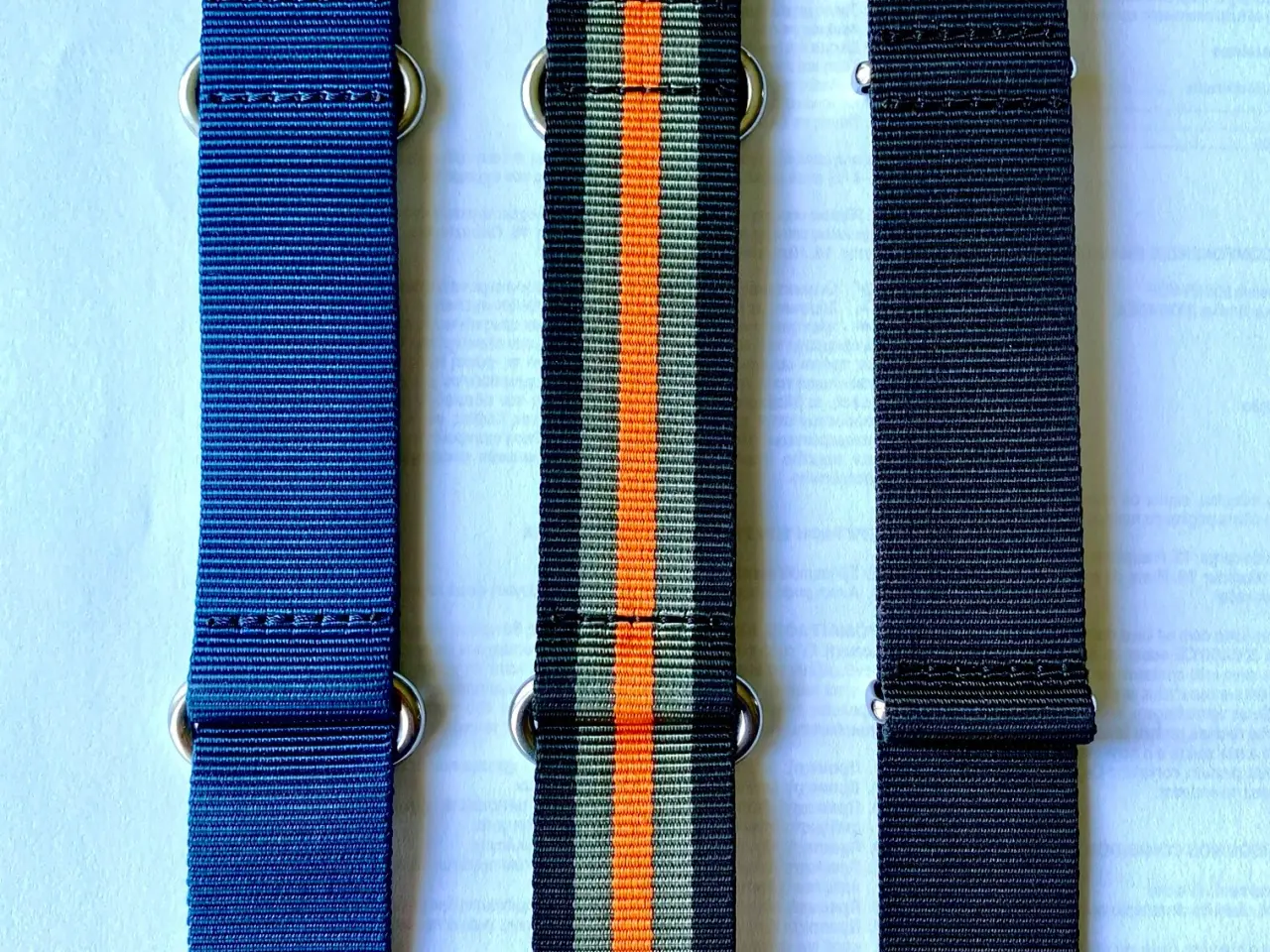 Billede 3 - Nato, Zulu nylon, urremme- 24mm brede.