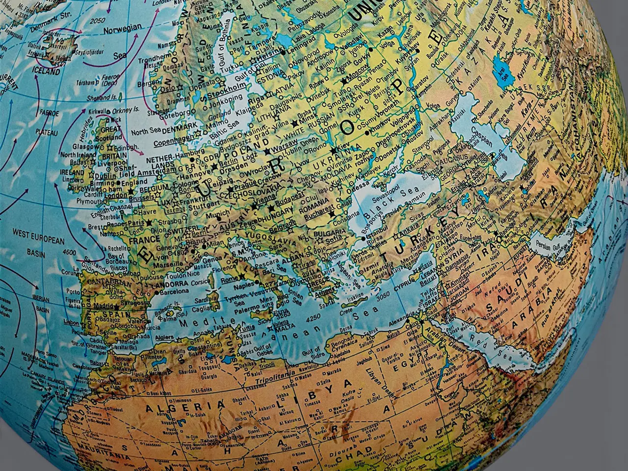 Billede 5 - Stor Scan-Globe Type 4002 med lys og træfod