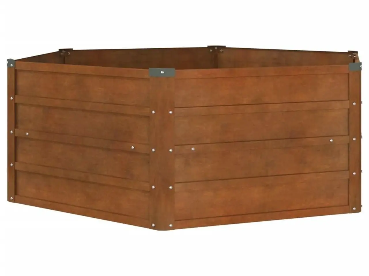 Billede 3 - Højbed 129x129x45 cm cortenstål rustfarvet