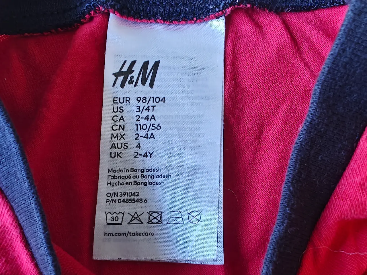 Billede 2 - Nattøj brandmand, H&M, str. 98/104