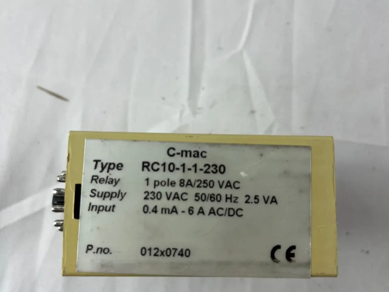 Billede 5 - C-mac RC10-1-1-230 AC/DC Current relæ 0.4mA-6A