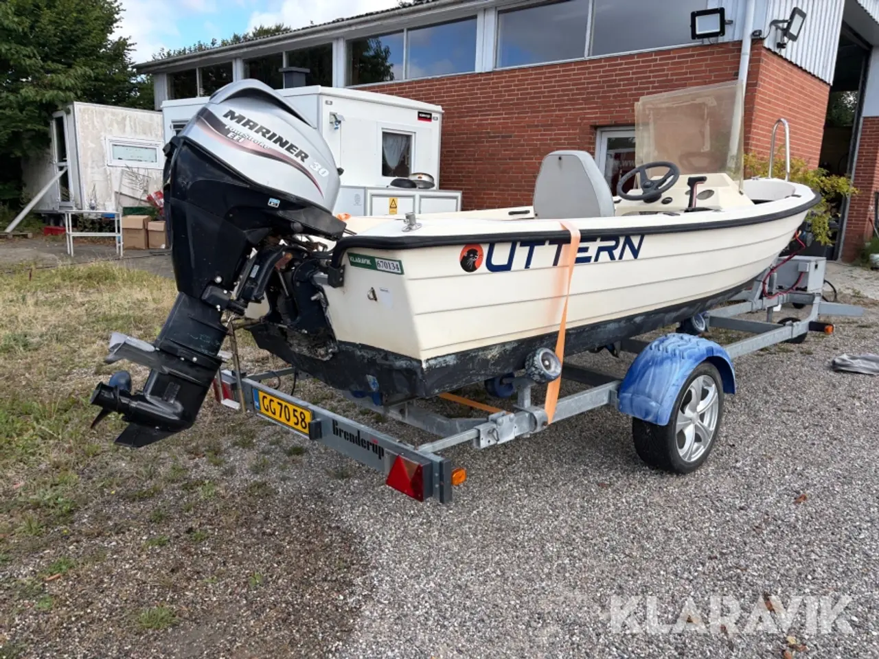 Billede 3 - Båd påhængsmotor Uttern 4700 med trailer