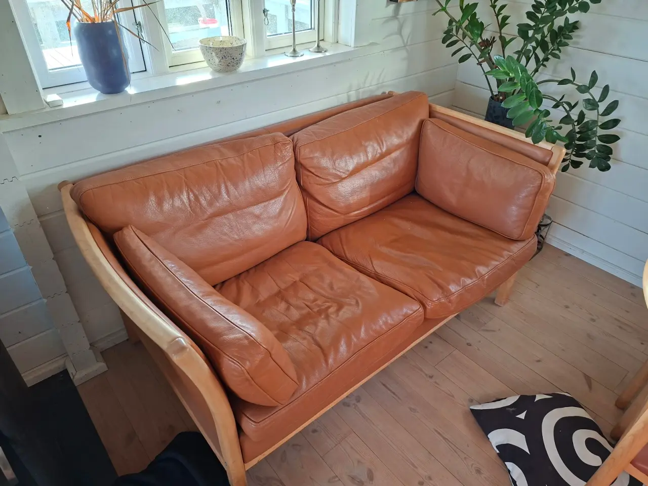 Billede 2 - Sofagruppe i læder 3 + 2 Pers.