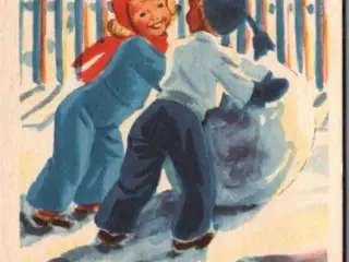 Illa - Glædelig Jul - Eneret Serie 459 - Postkort - Brugt