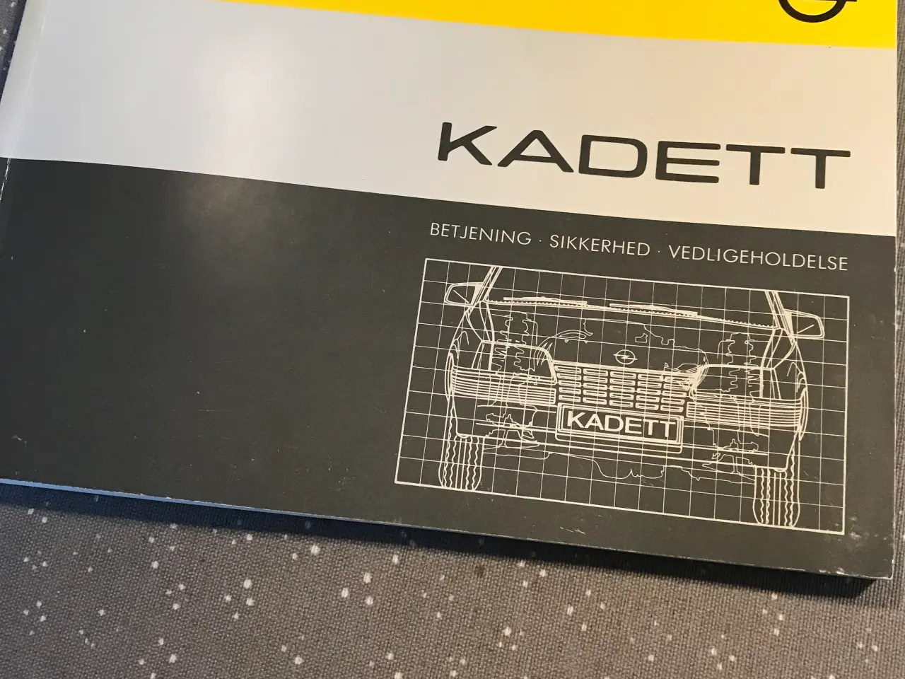 Billede 1 - Opel - Kadett - vejledning-/instruktionsbog 1986