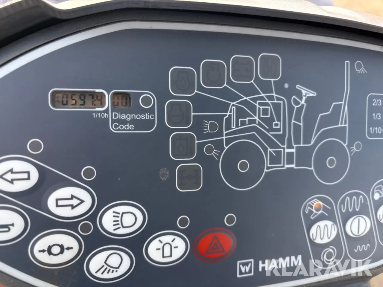 Billede 5 - Vejtromle 1640kg Hamm HD 10C VV