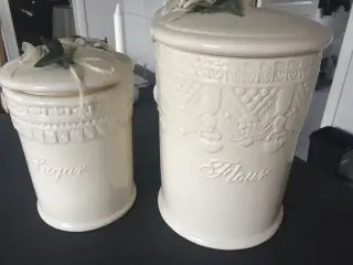 mel og sukker krukke stk pris 75 kr