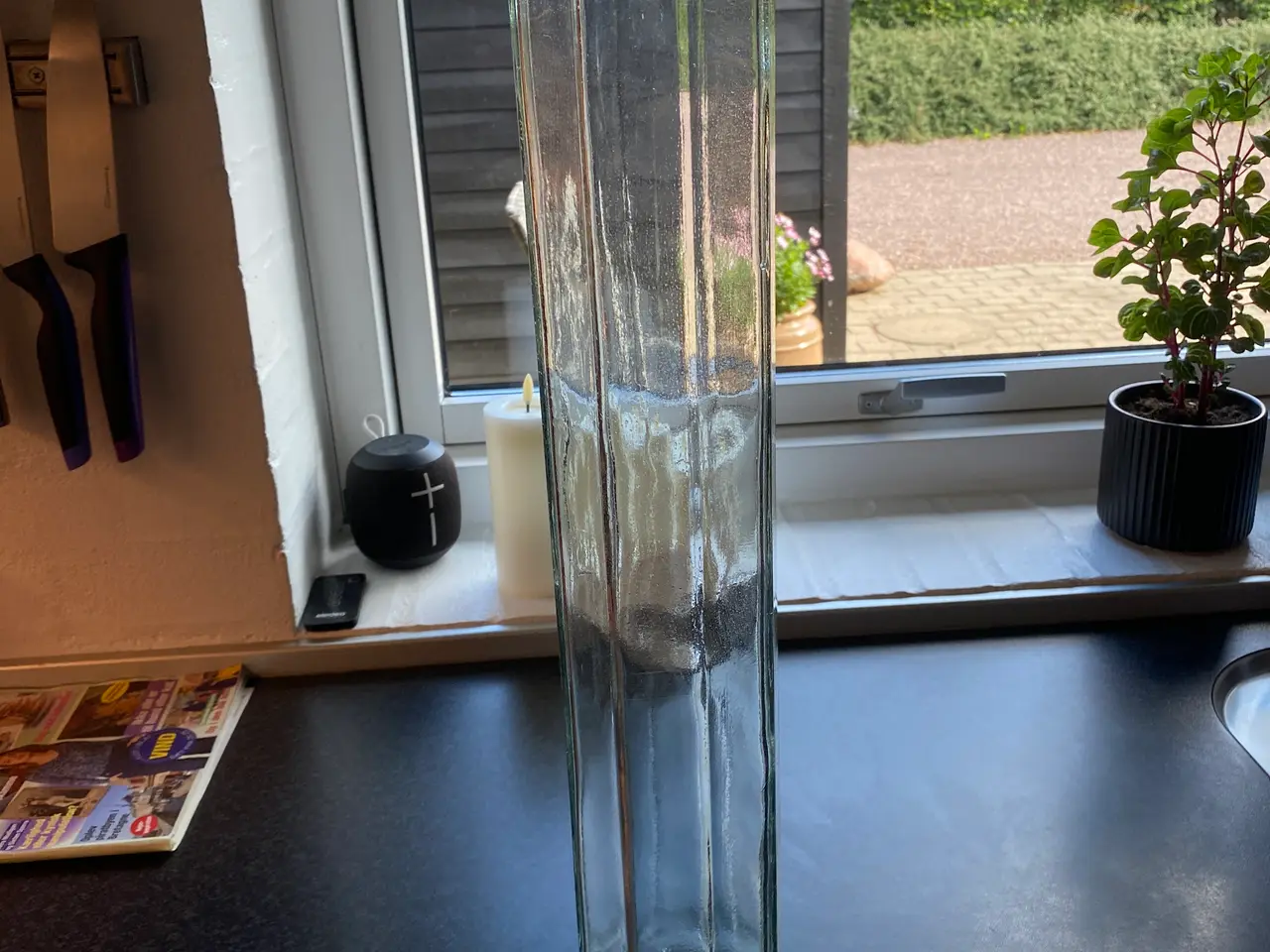 Billede 1 - Høj glas / vase