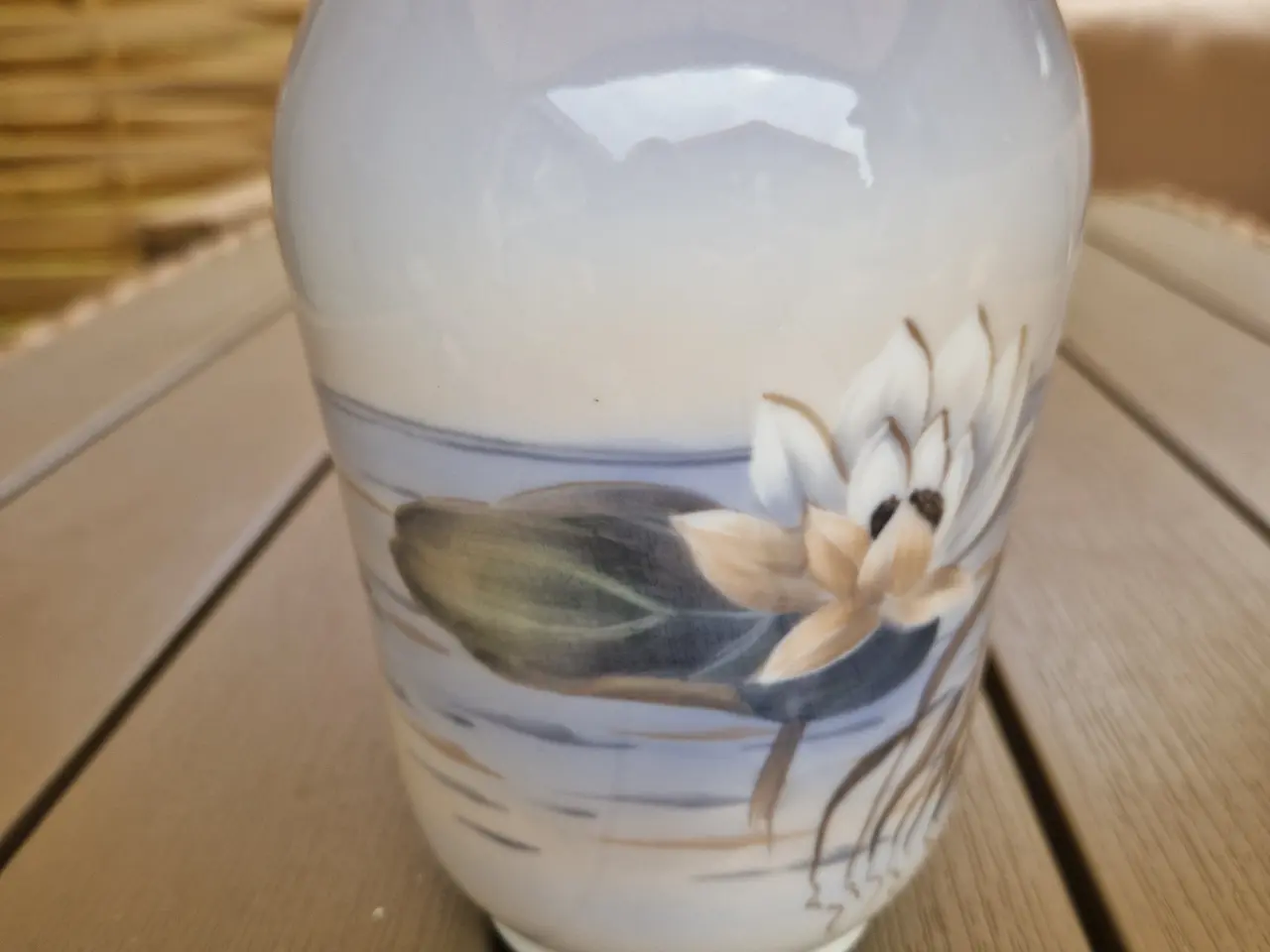 Billede 6 - Flot vase med åkande. Royal Copenhagen