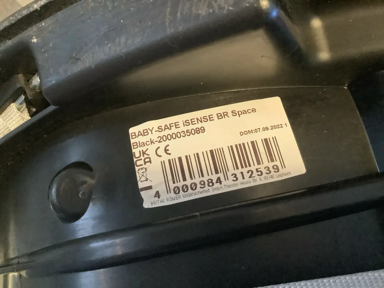 Billede 4 - Römer Britax baby-safe sense autostol