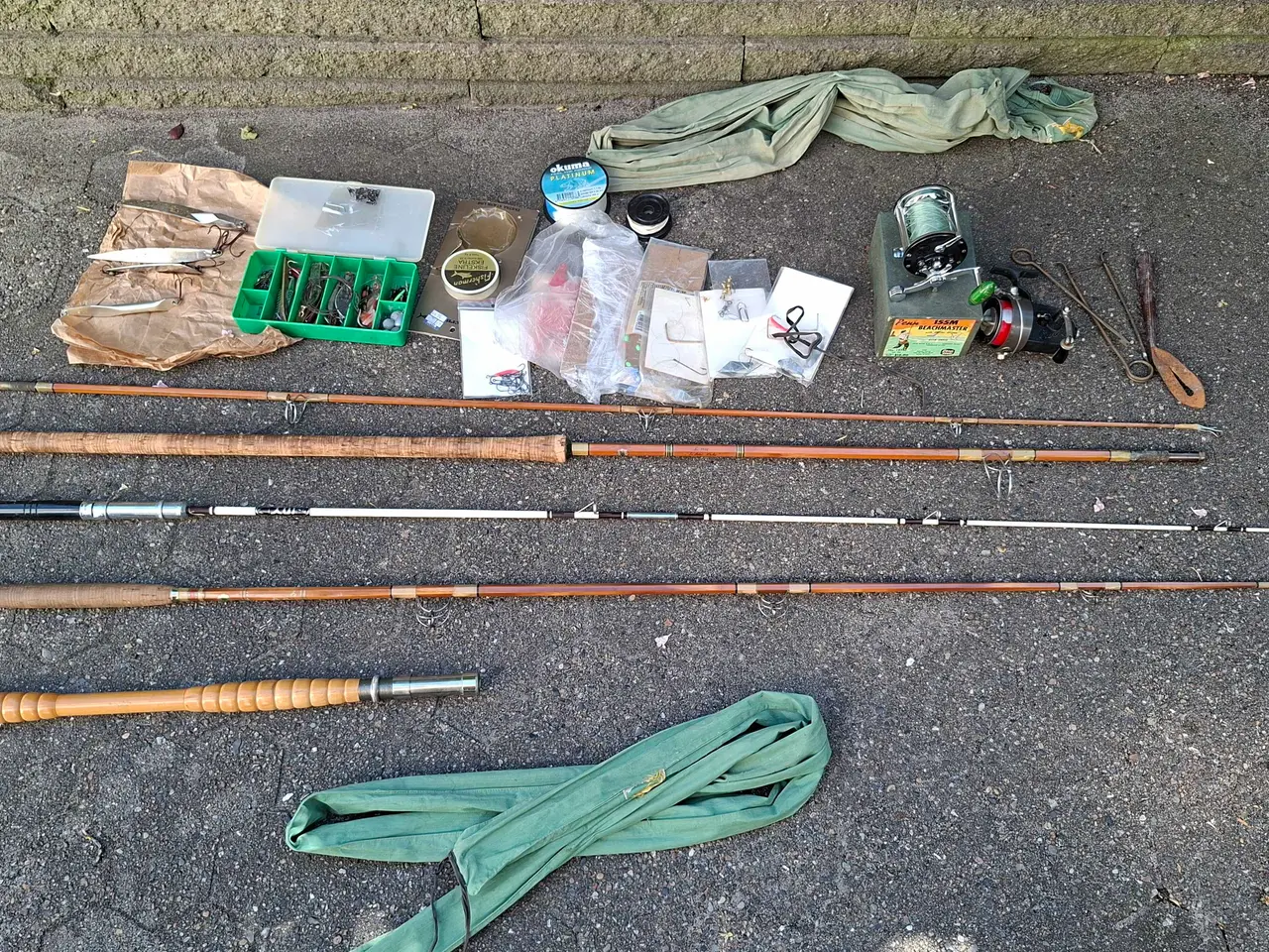 Billede 5 - 1 stk. 9' Splitcane, 1 stk. 6' Splitcane og 1 stk