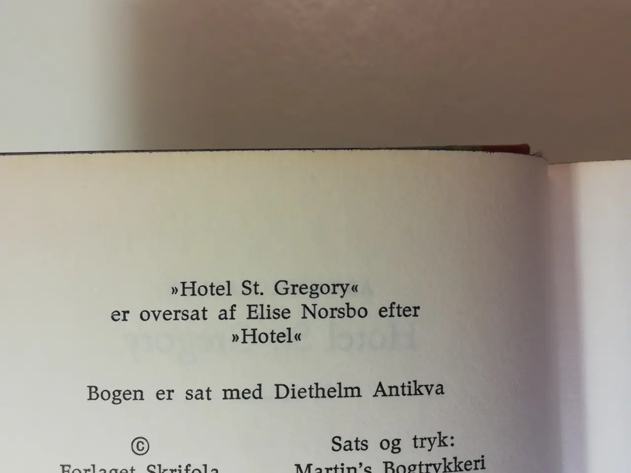 Billede 2 - HOTEL ST. GREGORY -VINTERBRUDEN - DET KAN MAN IKKE