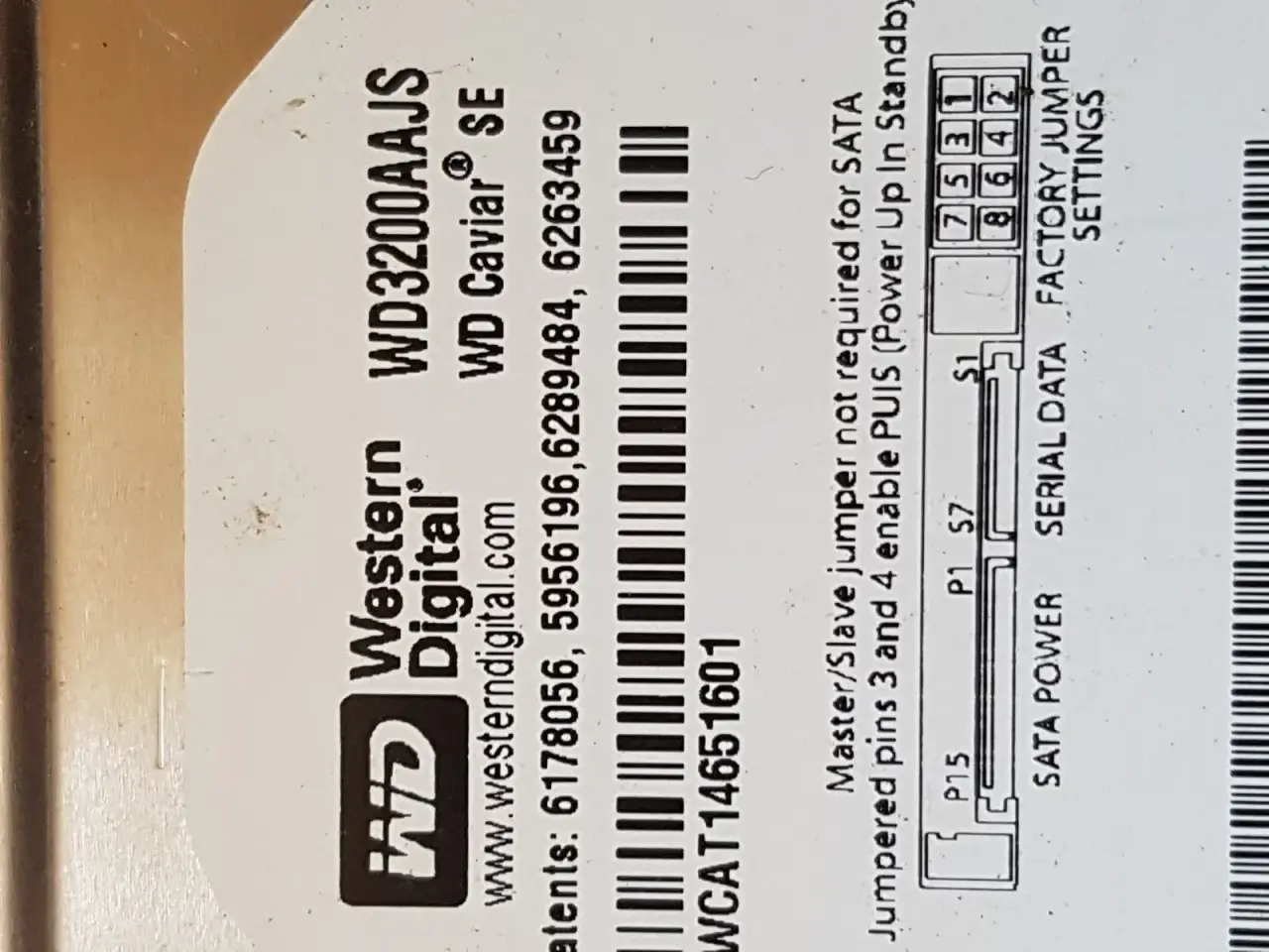 Billede 1 - Wd3200aajs 320GB 3.5"