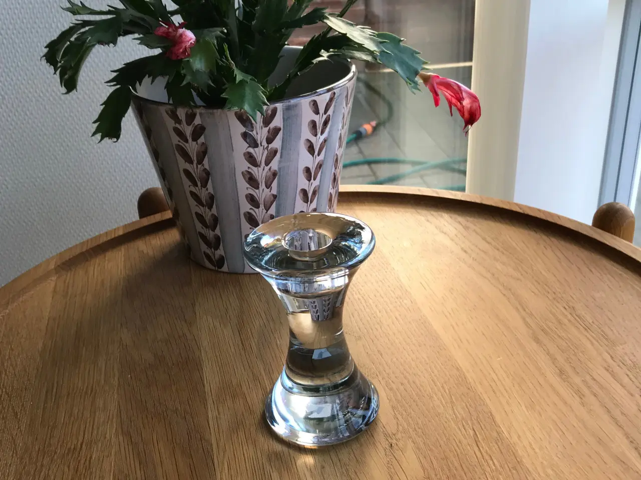 Billede 2 - Lysestage, Holmegaard - klar glas