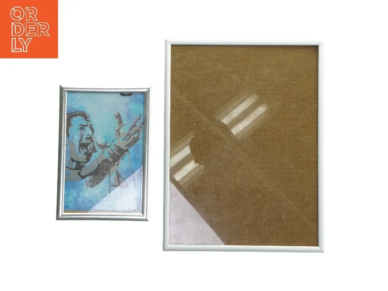 Billede 1 - Sæt af 2 billedrammer (str. 16x11 og 25x19 cm)