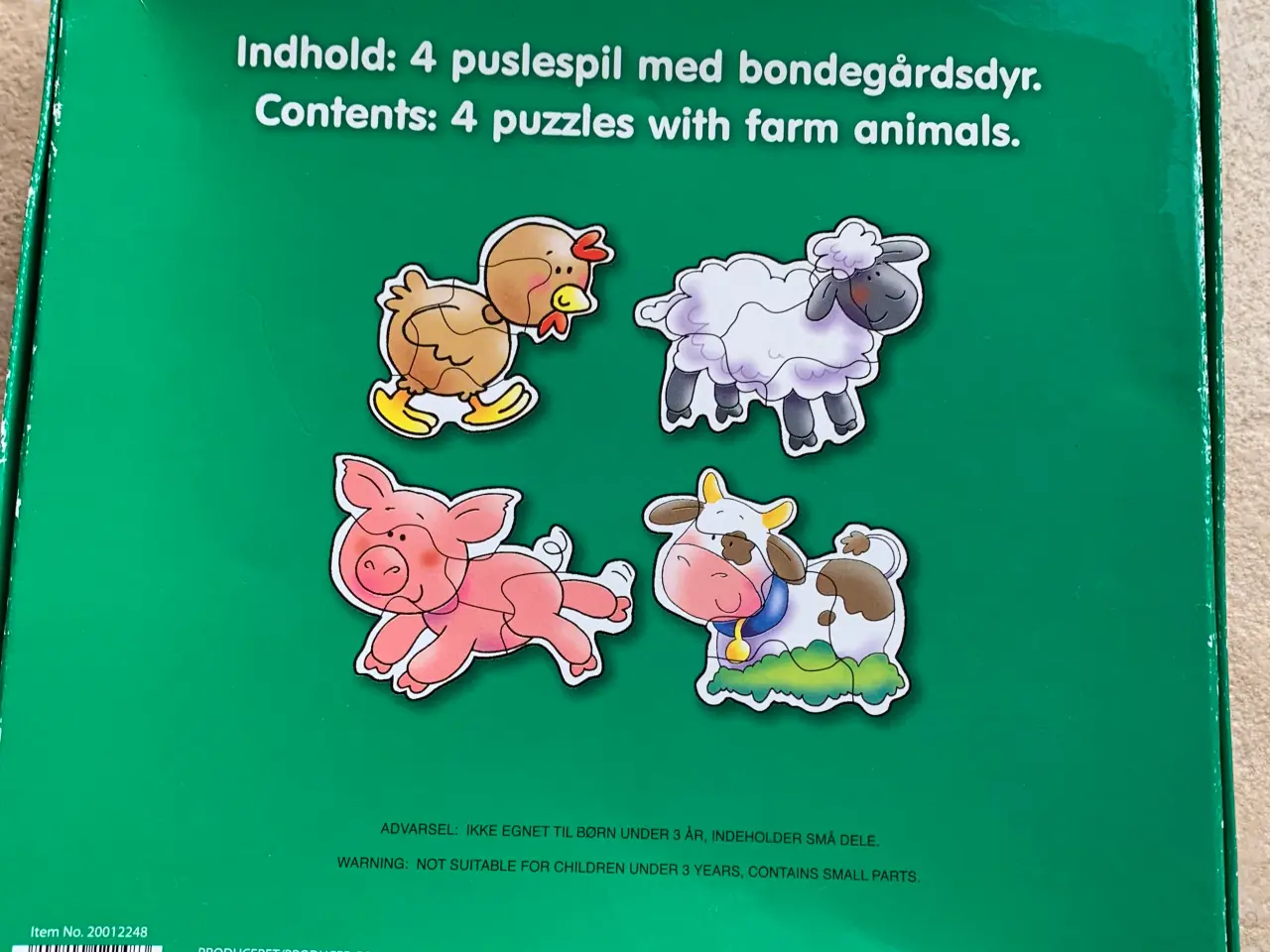 Billede 2 - Puslespil med bondegårdsdyr
