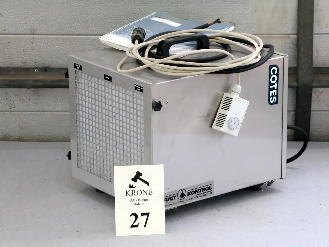 Billede 1 - Cotes CR80B absorptionaffugter m/ekstern hydrostat