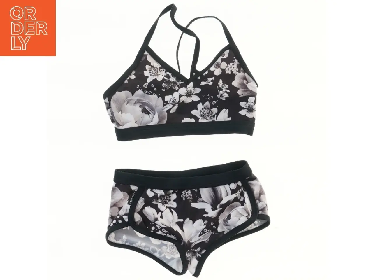 Billede 1 - Molo bikini med sort og hvidt blomsterprint fra Molo (str. 92)