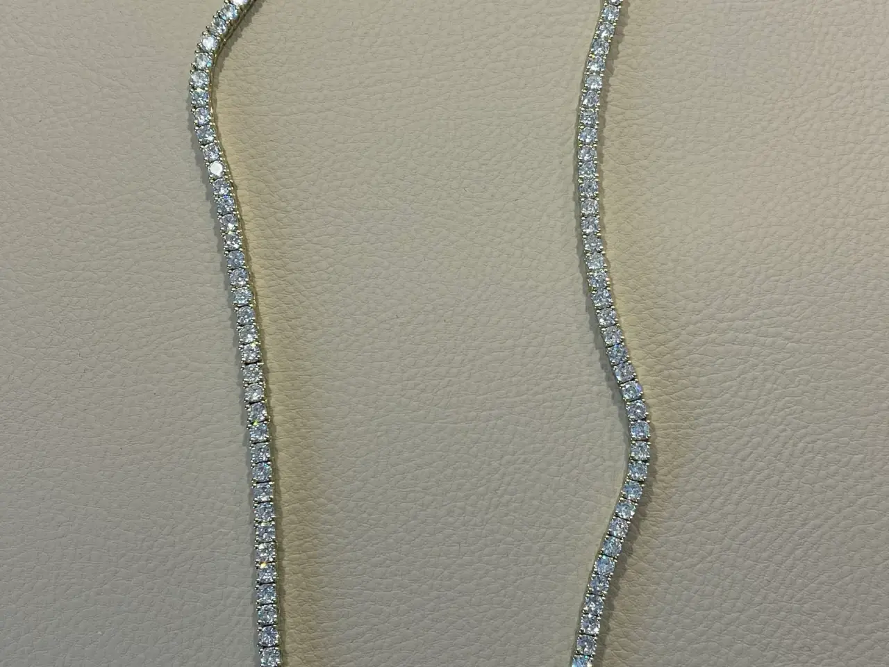 Billede 1 - 3mm goldfilled tennis halskæde 