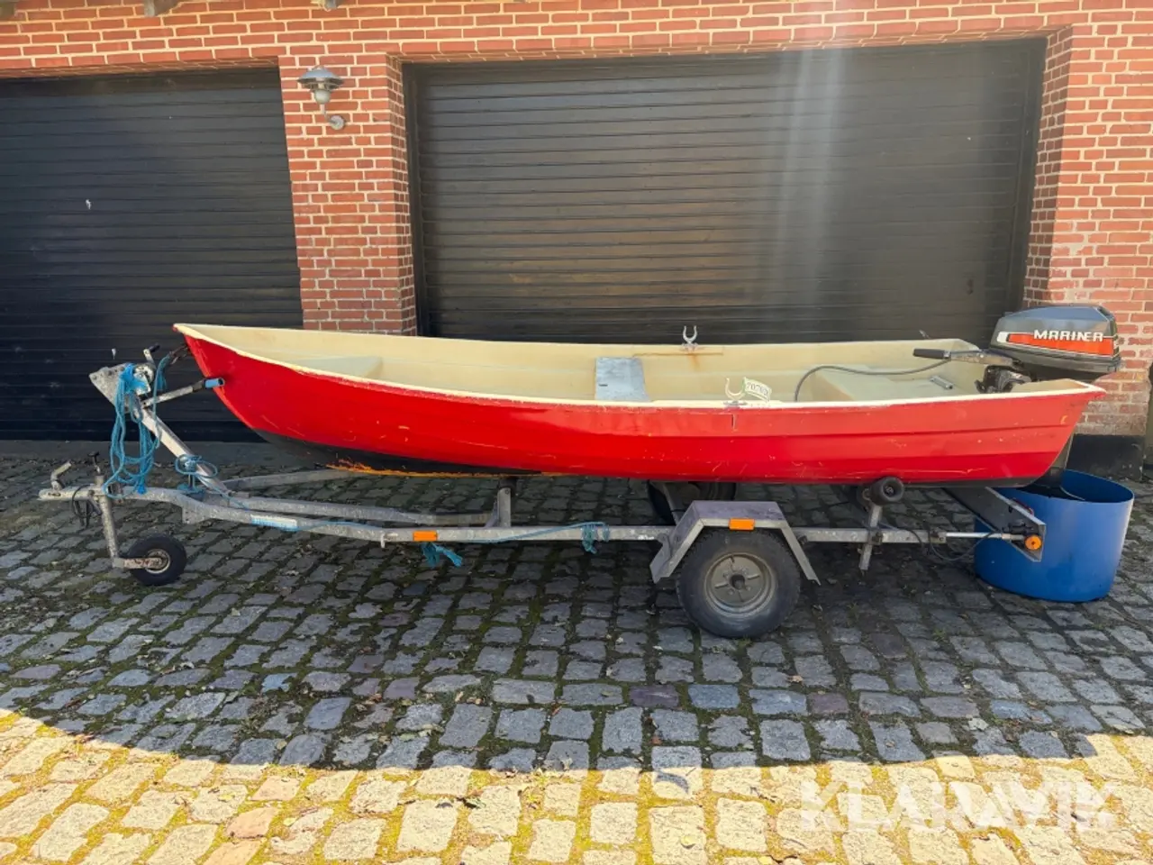 Billede 2 - Jolle med Mariner påhængsmotor og Variant bådtrailer