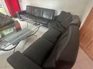 Stressless hjørnesofa i sort læder