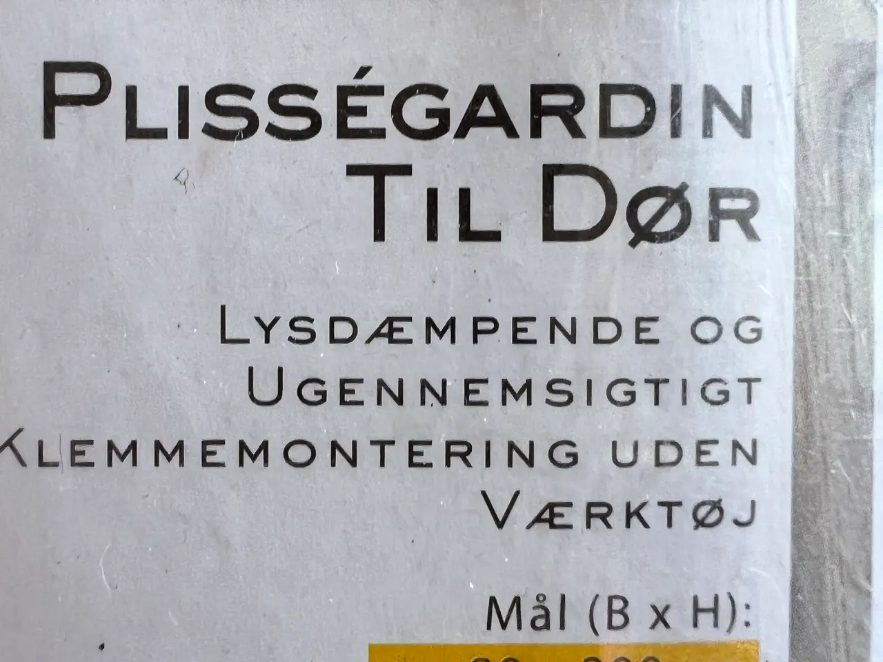 Billede 5 - NYT Plissegardin TIL DØR. (80x200 Cm.)