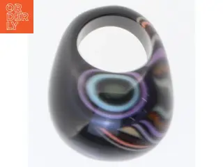 Sort glasring (str. 57 mm)