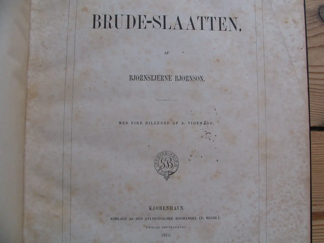 Billede 2 - Bjørnstjerne Bjørnson. Brude-Slaatten (Brudemarch)
